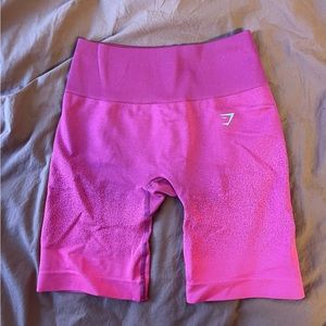 Gymshark Red ombré biker shorts size small.